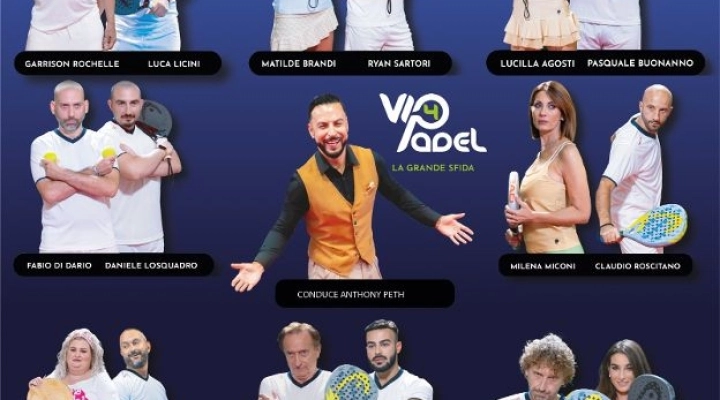 Vip4Padel il nuovo programma di intrattenimento in onda su Sportitalia