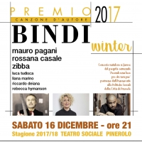 PREMIO BINDI WINTER SABATO 16 DICEMBRE  AL TEATRO SOCIALE DI PINEROLO