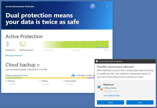 Acronis distribuisce la protezione ransomware gratuita basata su IA