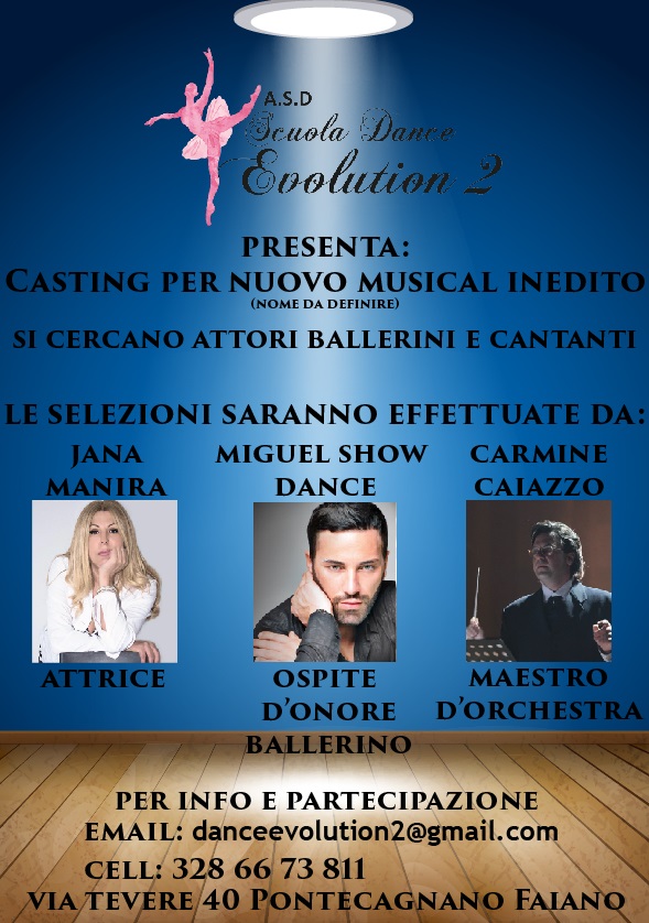 Casting per Nuovo Musical inedito alla Scuola Dance Evolution 2