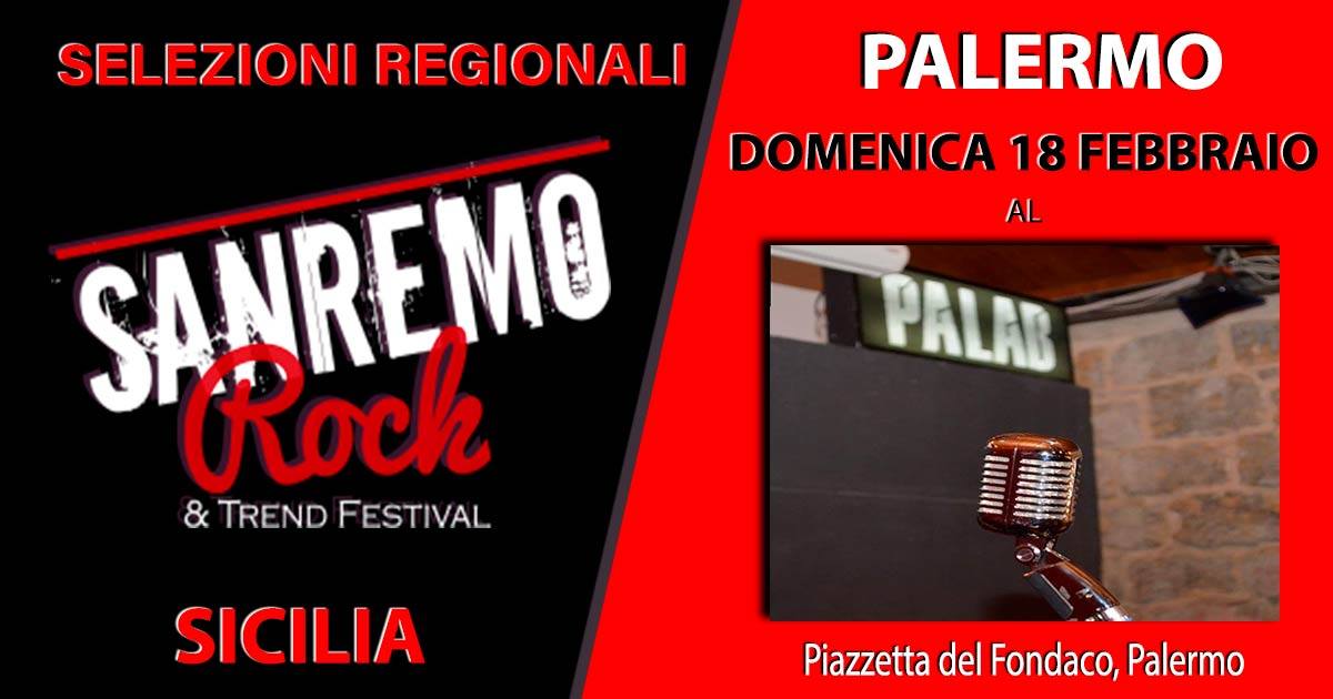 Le selezioni del 31° Sanremo Rock arrivano in Sicilia