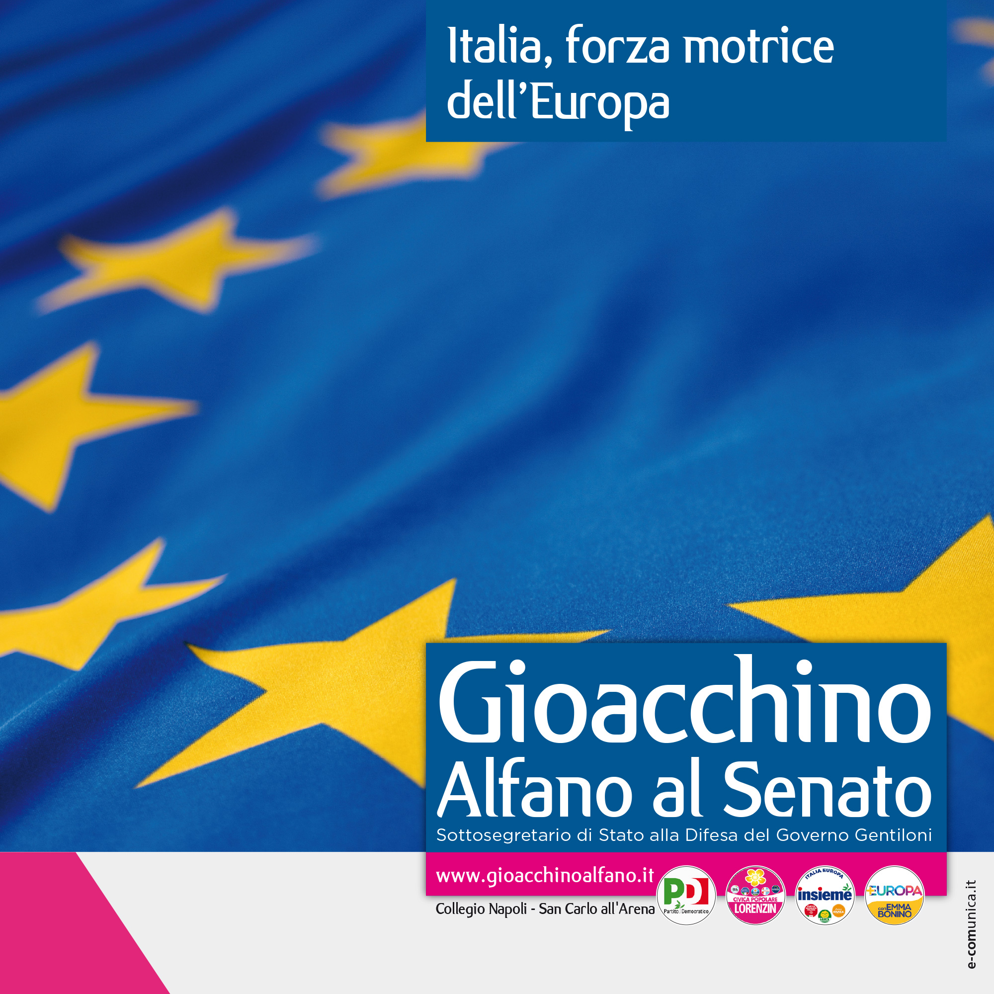 Europa e sicurezza. Gioacchino Alfano: “Come Sottosegretario alla Difesa ho prove certe che è necessario restare in Europa”