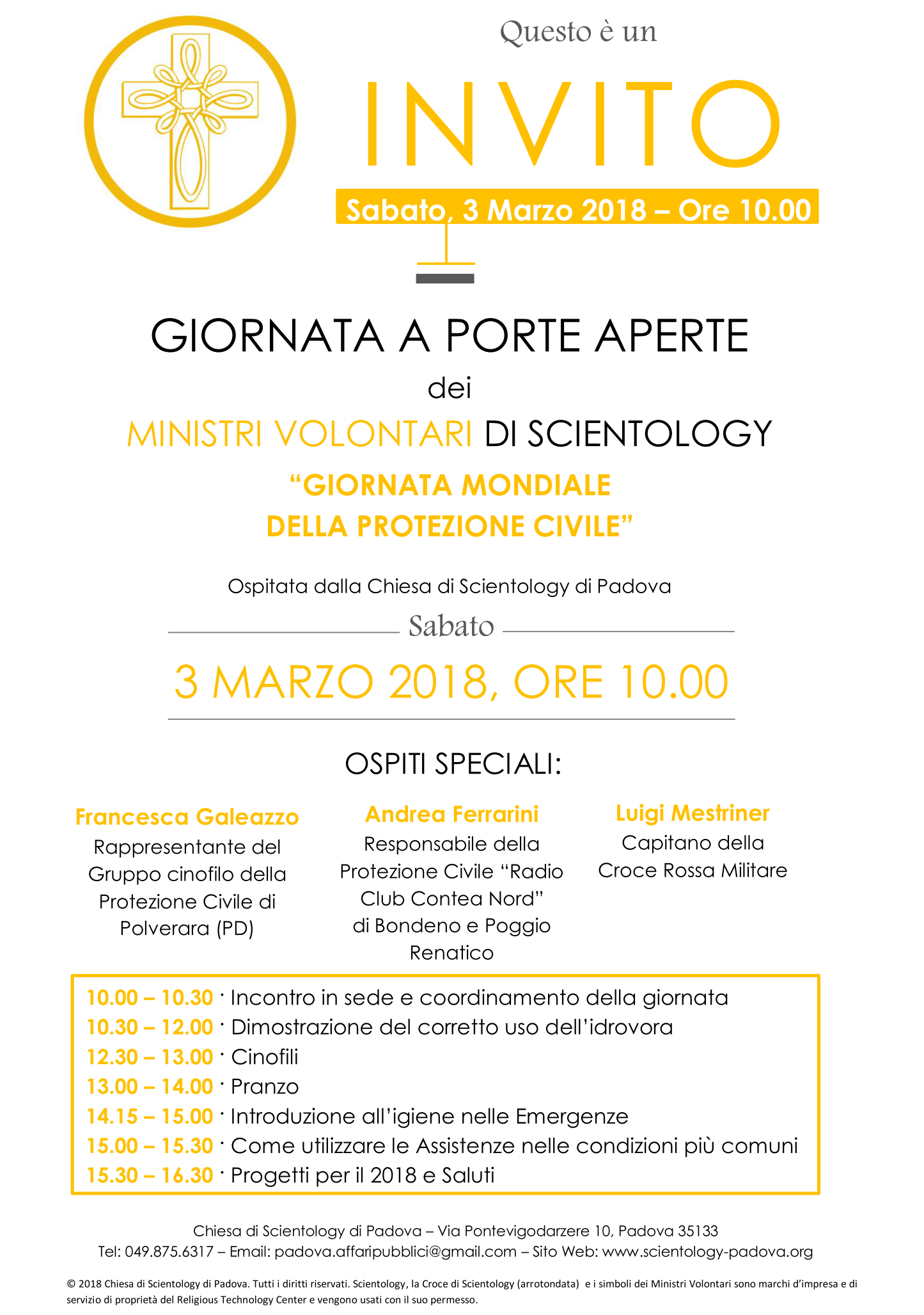 GIORNATA INTERNAZIONALE DELLA PROTEZIONE CIVILE A PADOVA