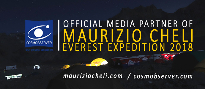 COSMOBSERVER media partner della “Everest Expedition 2018” dell’astronauta italiano Maurizio Cheli