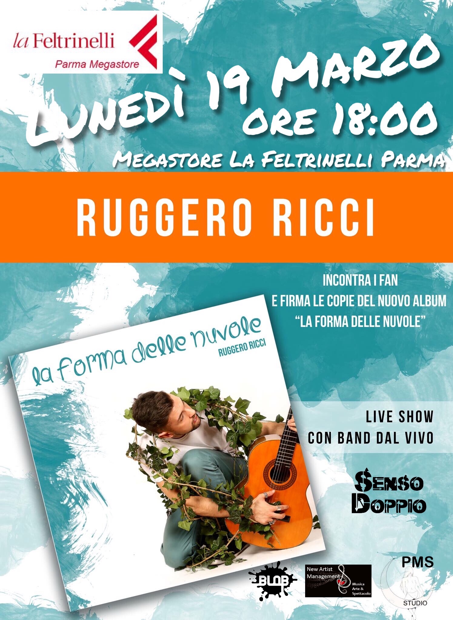 Ruggero Ricci live alla  Feltrinelli,  di Parma – 19 marzo 2018