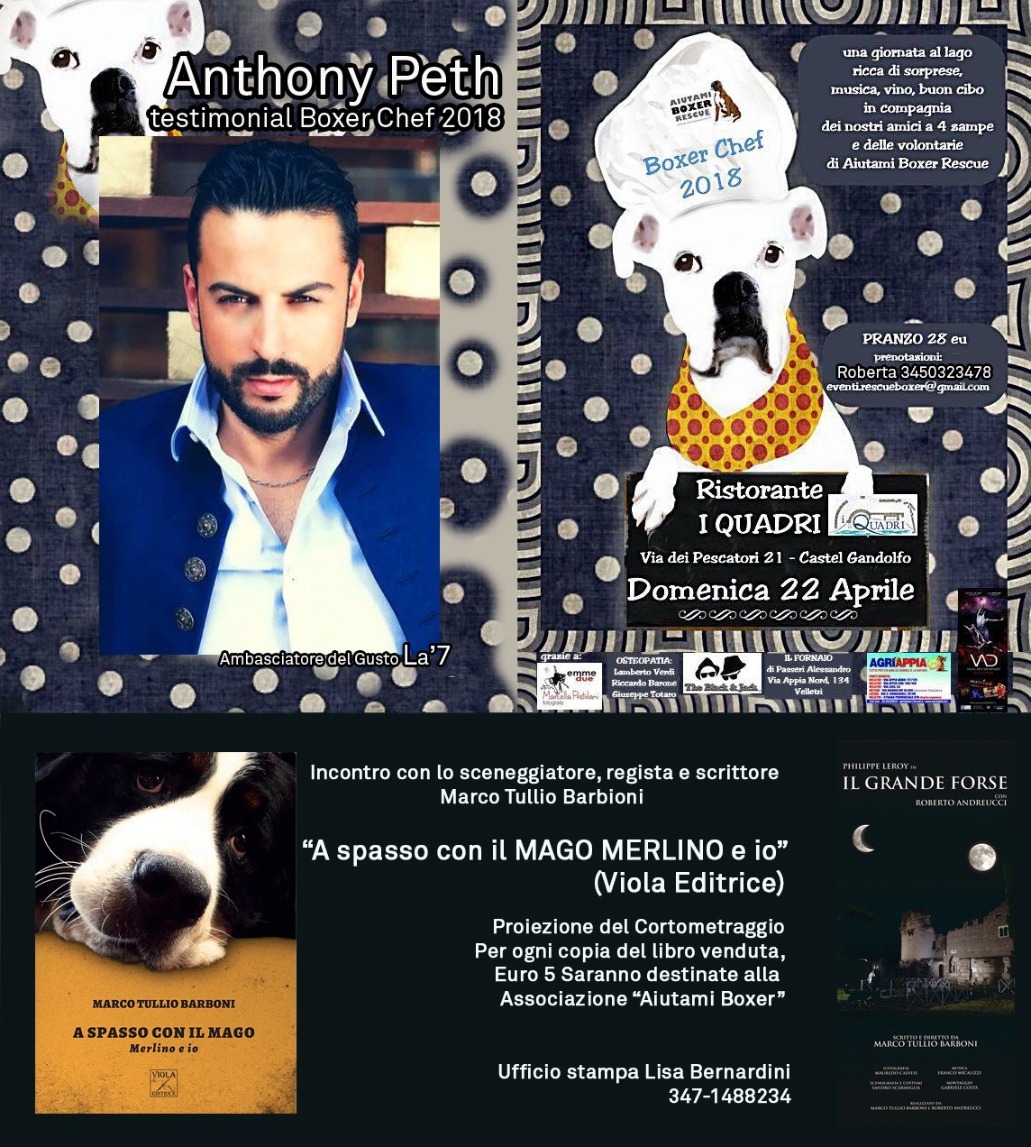 DOMENICA 22 APRILE 2018 - EVENTO ECCEZIONALE: AIUTAMI BOXER RESCUE!!!