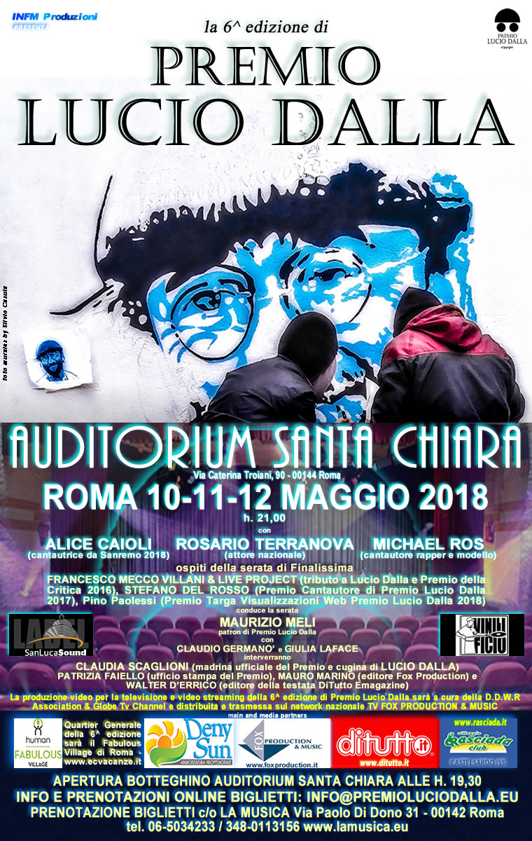 FINALISSIMA PREMIO LUCIO DALLA 12 MAGGIO ROMA