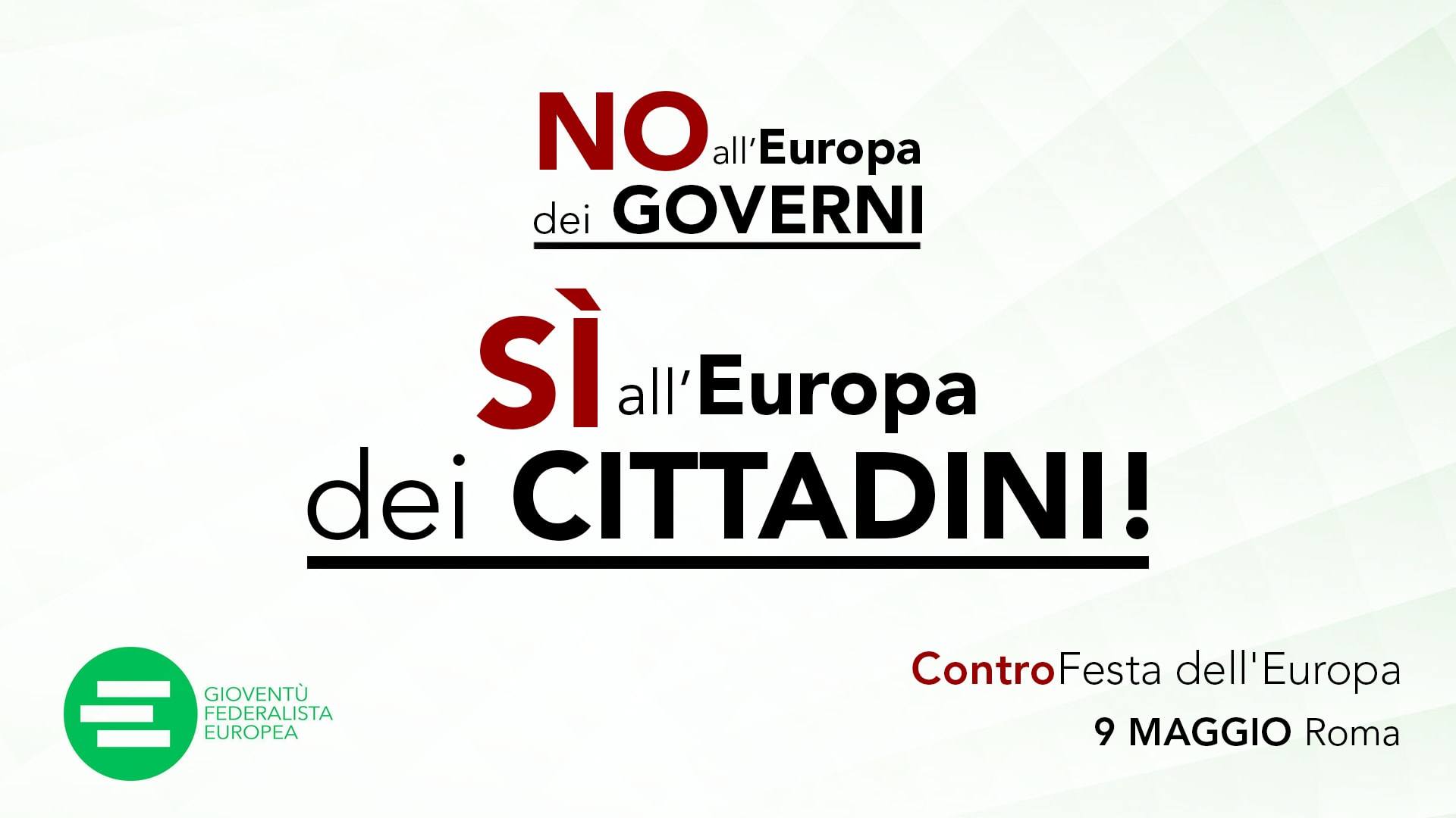 9 Maggio 2018 – Montecitorio, Roma: Flashmob in piazza per la ControFesta dell’Europa.