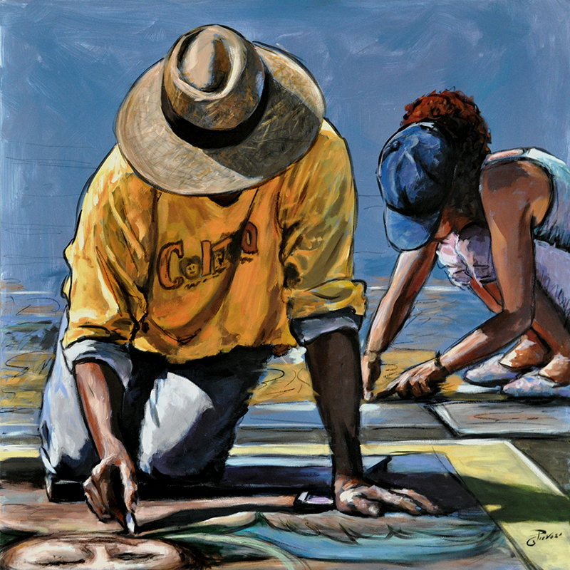 Oscar Piovosi, Ground – I madonnari