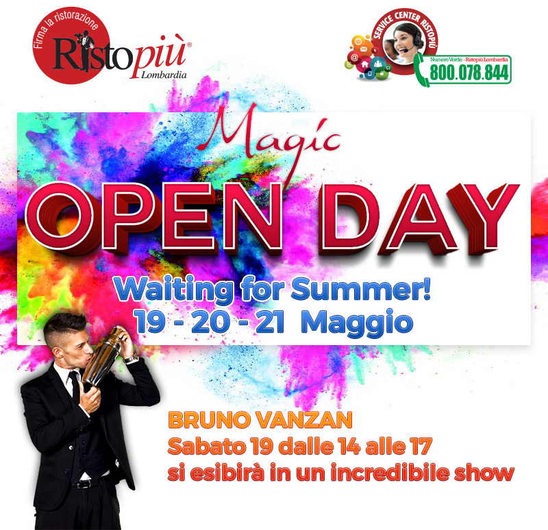 Il bartender Bruno Vanzan all'Open Day “Waiting For Summer” 