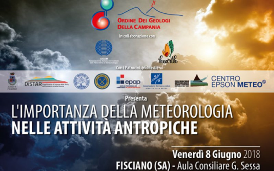 Geologi, meteorologi, chimici e agronomi, insieme per parlare de' “L’importanza della meteorologia nelle attività antropiche”