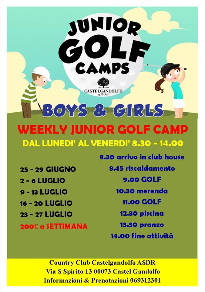 Junior golf camp - Un centro estivo all'insegna del divertimento e dello sport