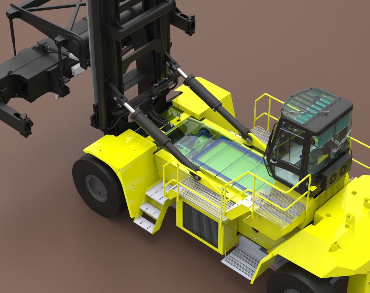 Hyster mette a punto un nuovo carrello per la movimentazione dei container ad emissioni zero