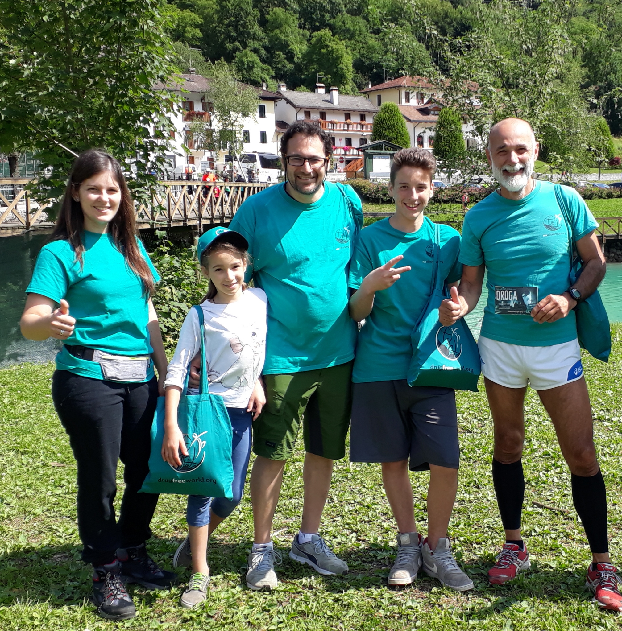 Dico No alla Droga al bellissimo lago di Barcis