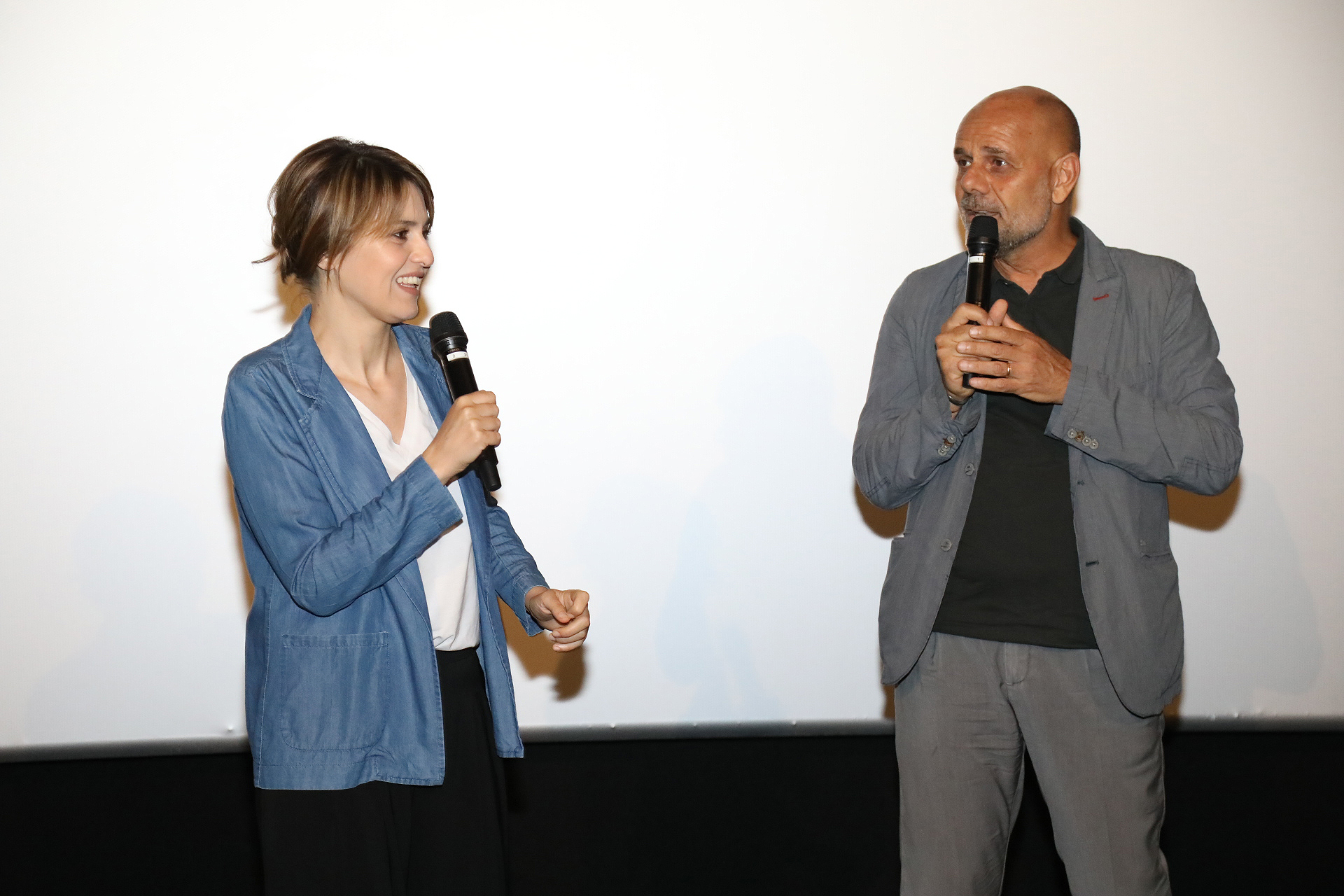 Paola Cortellesi presso l’Uci Cinema di Parco Leonardo per presentare la riedizione del suo film “come un gatto in tangenziale