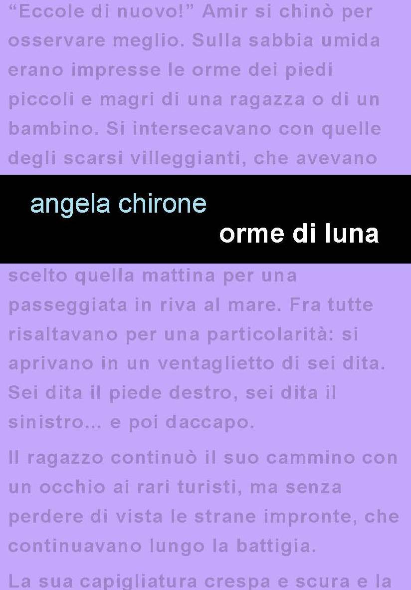 Project Leucotea annuncia l’uscita in formato EBOOK del libro “Orme di luna” di Angela Chirone