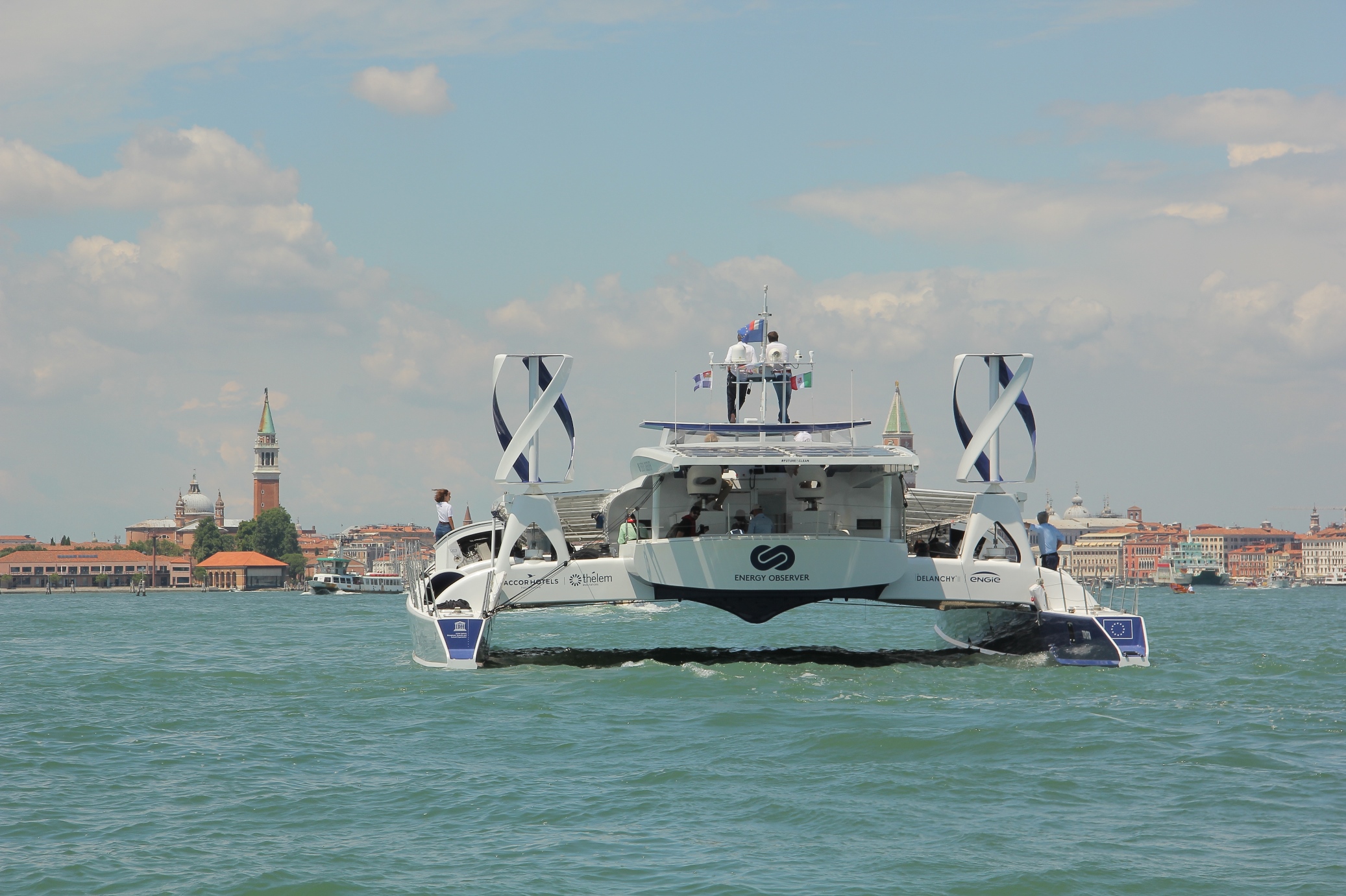 AccorHotels Main Sponsor di Energy Observer:  il primo catamarano green a Venezia fino al 15 luglio 2018