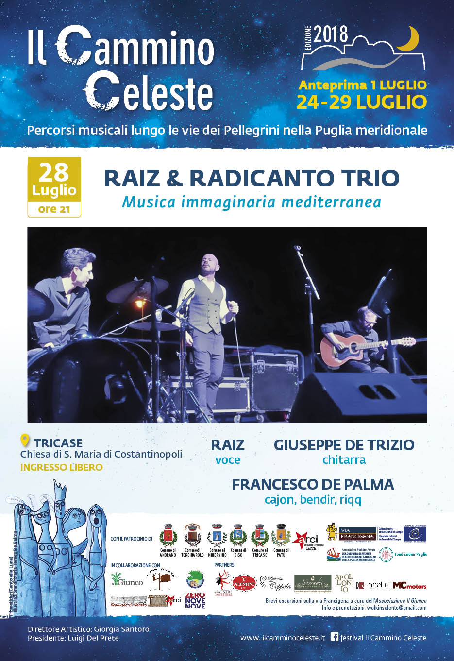 Raiz & Radicanto trio protagonisti del Festival 