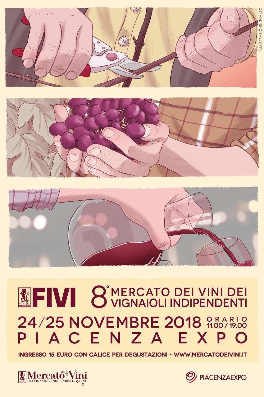 VIGNAIOLI INDIPENDENTI FIVI: A NOVEMBRE L'OTTAVA EDIZIONE DEL MERCATO DI PIACENZA