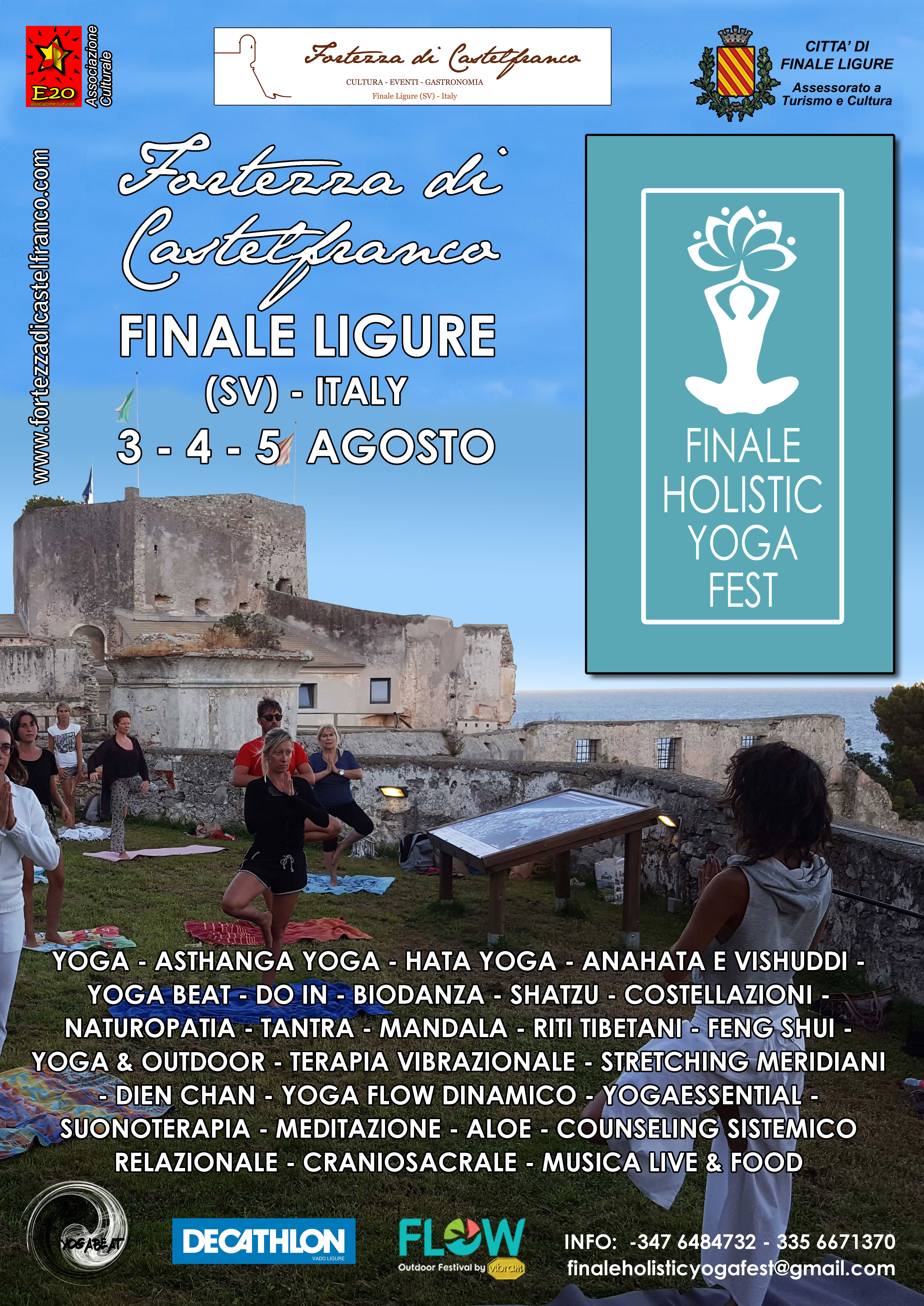 FINALE HOLISTIC YOGA FEST: Dal 3 al 5 agosto a Finale Ligure (SV)