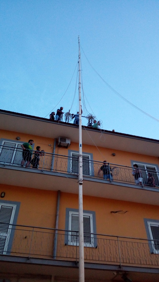 -Brusciano Festa dei Gigli 2018 Innalzamento Borda Giglio Gioventù. (Scritto da Antonio Castaldo)