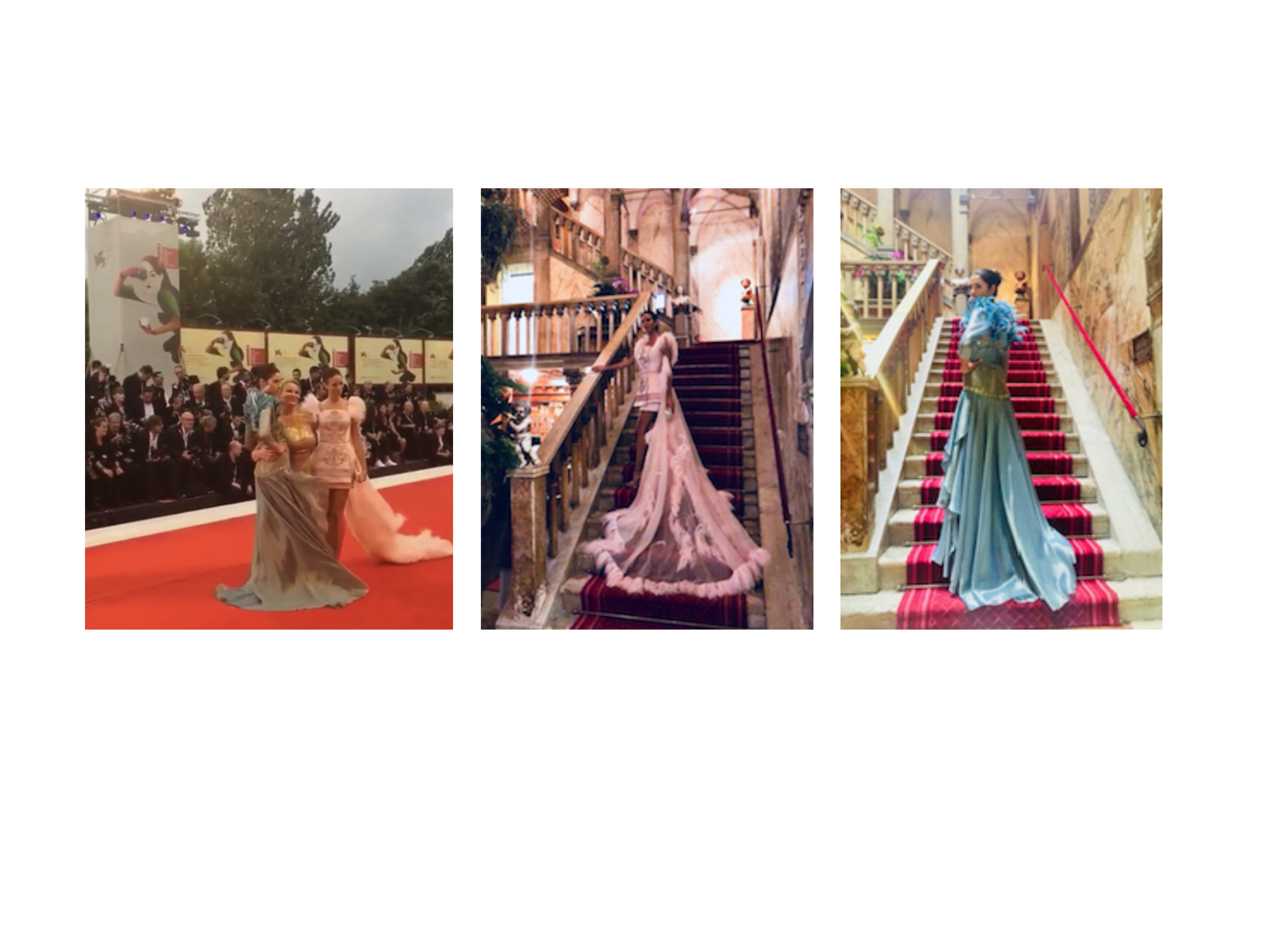 Viola Ambree guest at the 75th Venice Film Festival, but not only: On the red carpet two sartorial pieces and protagonist at the exclusive photo shooting at the hotel Danieli