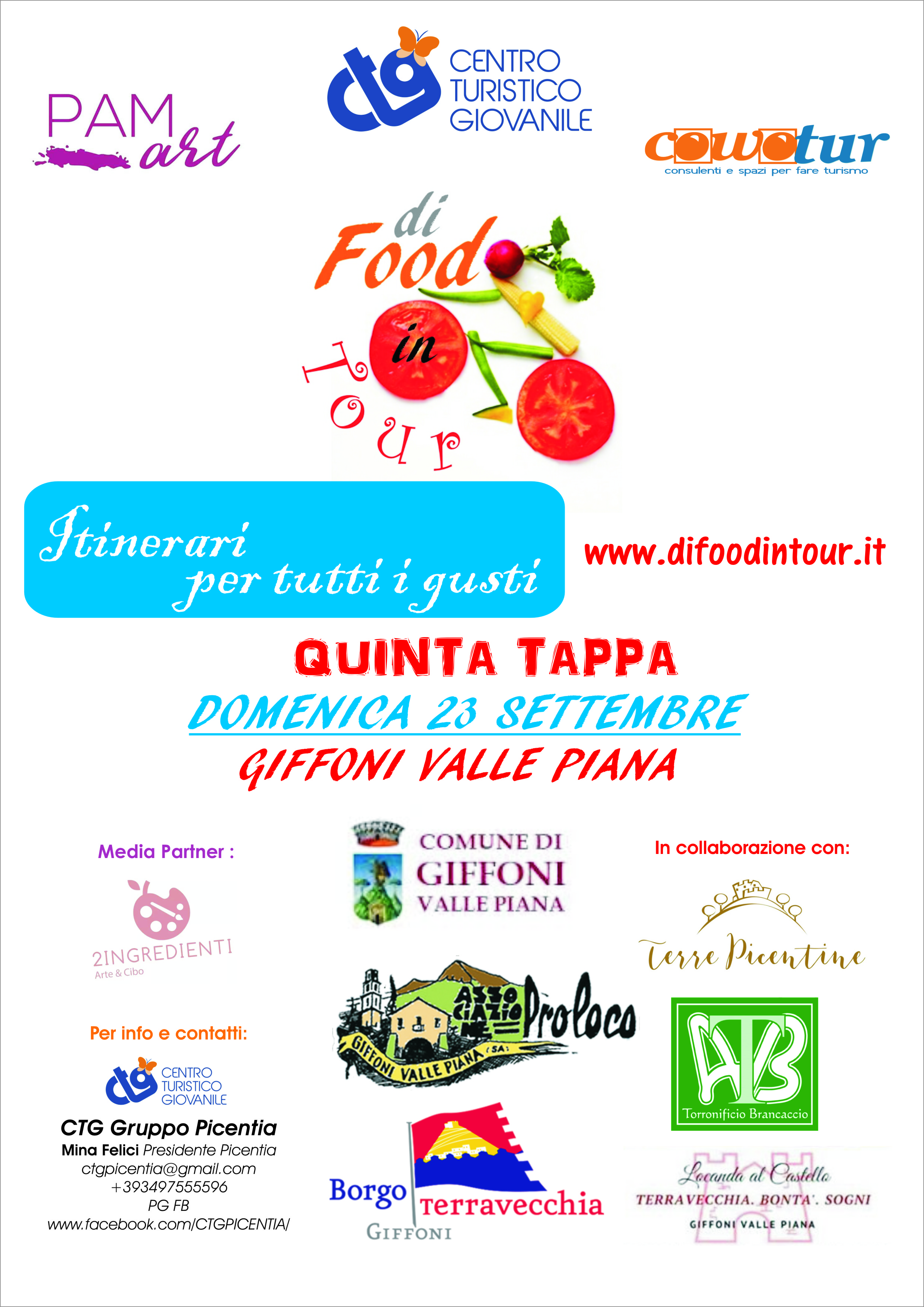  Quinta Tappa per “Di Food in Tour-Itinerari per tutti i Gusti”, arte, archeologia industriale e piatti tipici a Giffoni Valle Piana