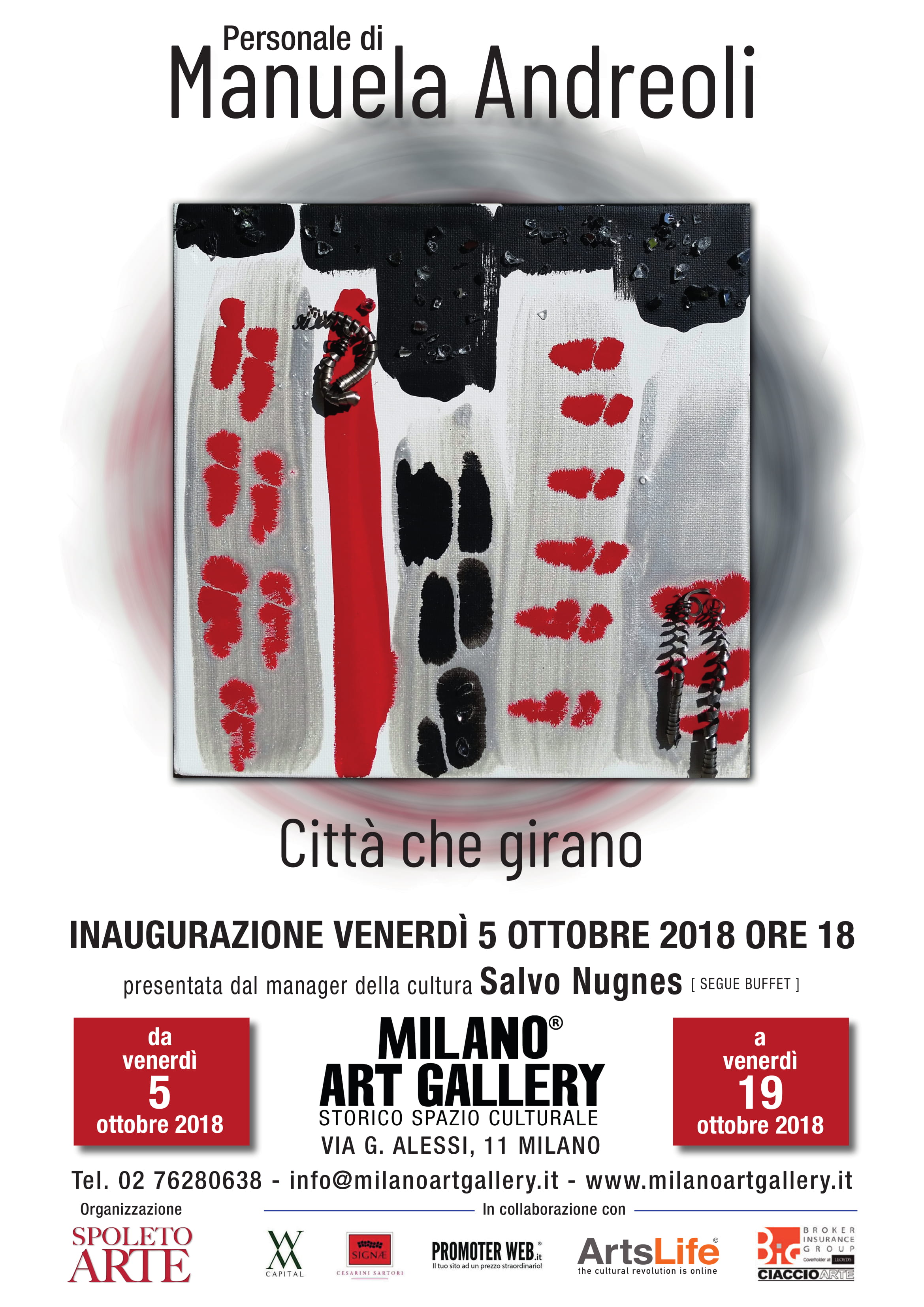 Milano Art Gallery presenta Città che girano della talentuosa artista Manuela Andreoli