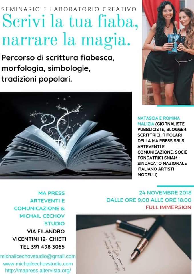 Scrivi la tua fiaba, narrare la magia. Seminario a Chieti