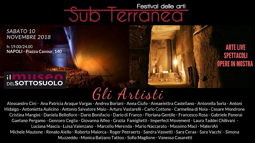 SubTerranea, rassegna di arti in programma al Museo del Sottosuolo di Napoli dal 10 novembre