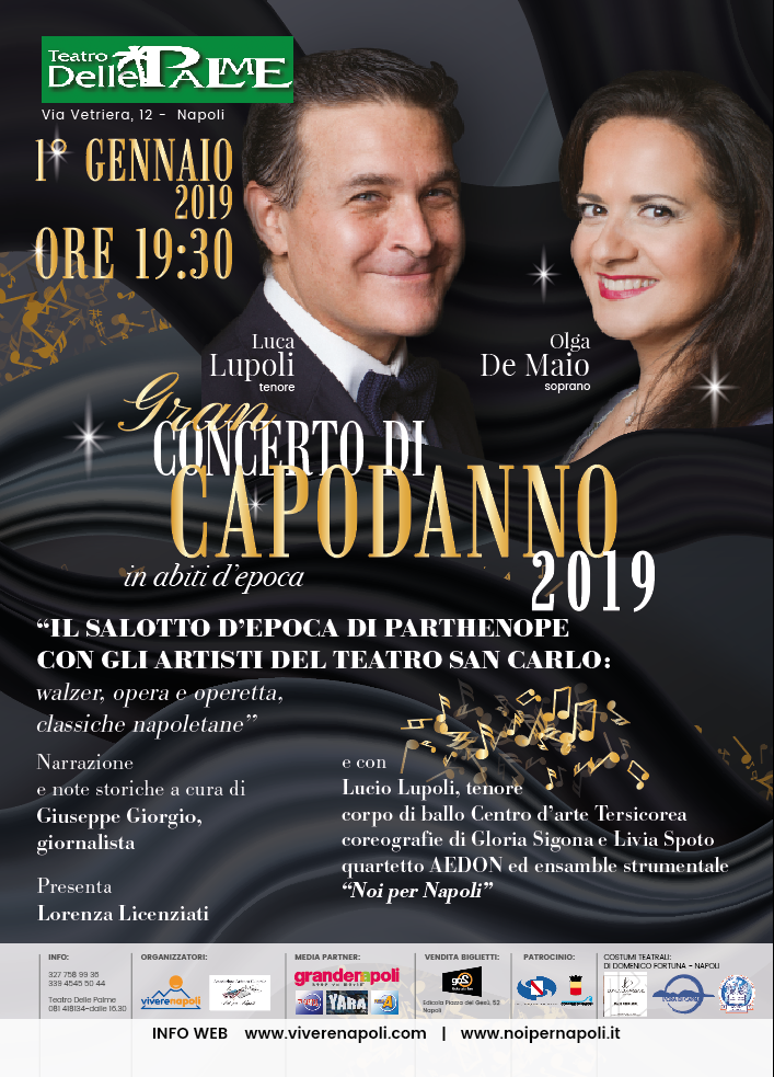 Concerto di Capodanno 2019 al Teatro Delle Palme Napoli 