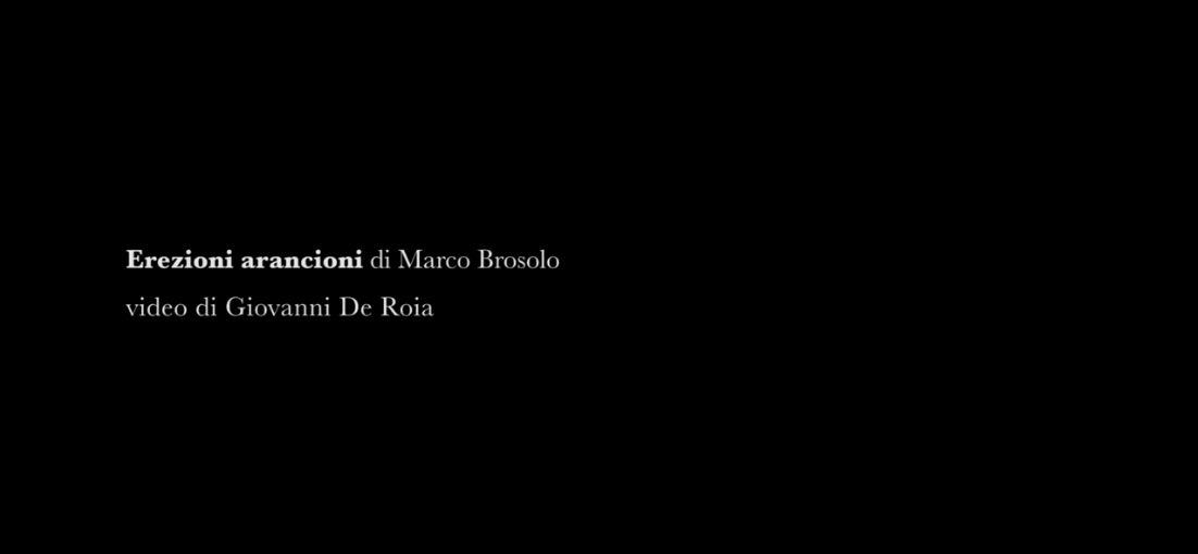 Marco Brosolo presenta “Erezioni arancioni”