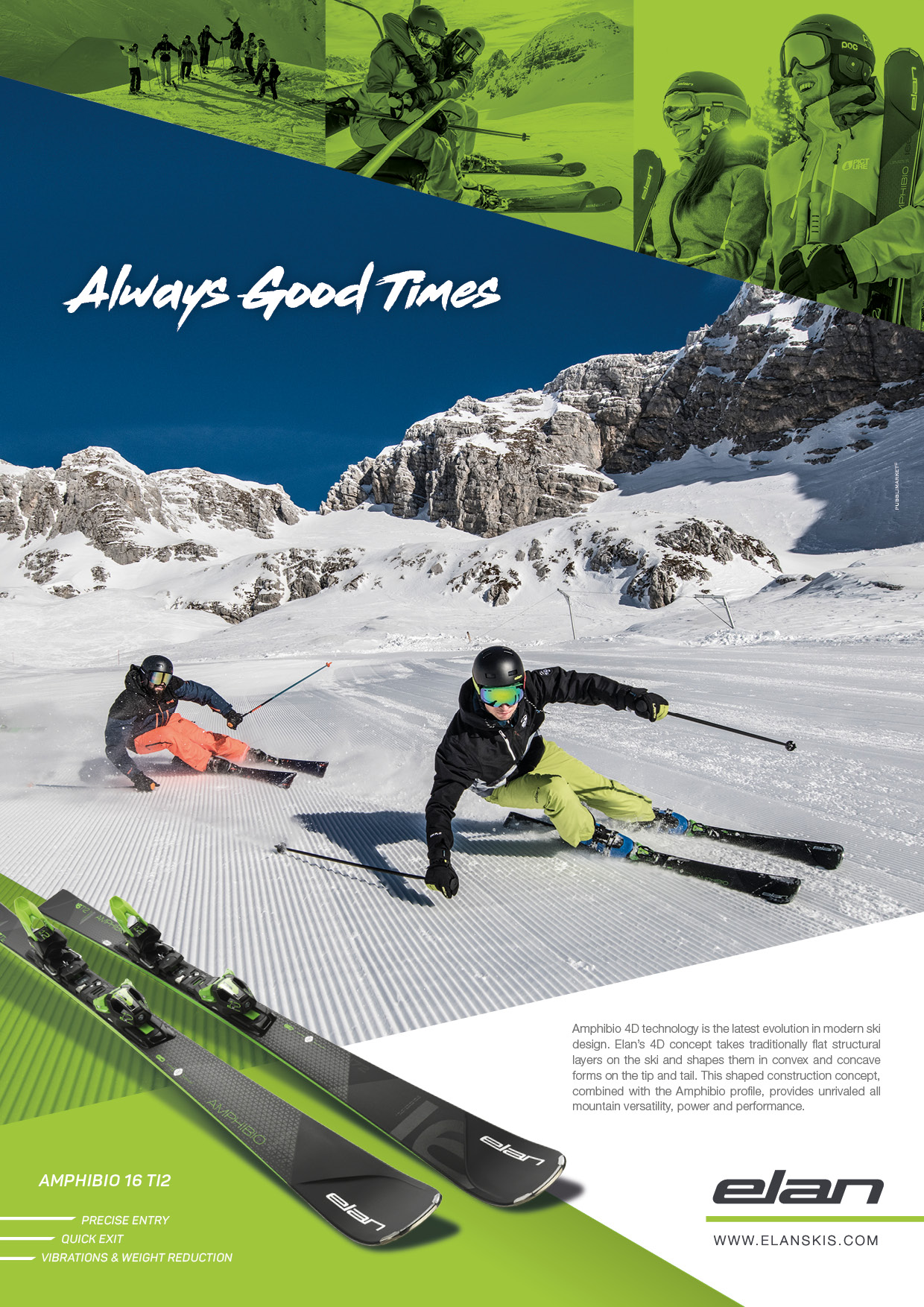 Pubblimarket2 firma la campagna invernale 2018  e i nuovi magazine digitali interattivi di Elan Skis 