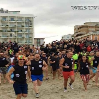 RICCIONE (RIMINI), 1 Gennaio 2018 – Tradizionale ‘Bagno di Capodanno’ a Riccione