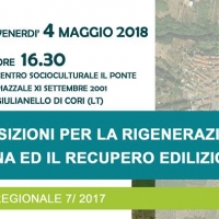  Rigenerazione urbana e recupero edilizio. Il convegno a Giulianello