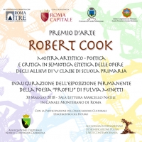 Premio d’Arte Robert Cook 2018. Giovane Arte in mostra in Canale Monterano di Roma ed inaugurazione dell’esposizione permanente della Poesia “Profili” di Fulvia Minetti in Sala Comunale di Lettura.