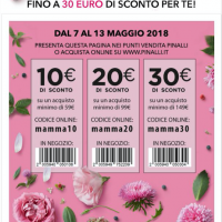 DA PINALLI TANTE IDEE REGALO PER LA FESTA DELLA MAMMA  E UNA SETTIMANA DI BUONI SCONTO  DA UTILIZZARE SIA IN STORE CHE NELL’E-SHOP