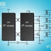 Controllore PSE Isolato 802.3bt PoE++ a 4-Porte, eroga fino a 71,3W