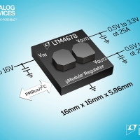 Regolatore µModule da 50A scalabile fino a 250A, non si surriscalda grazie agli induttori esterni sovrapposti