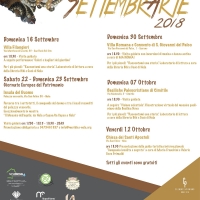 SettembrArte 2018: dal 16 settembre eventi culturali gratuiti a cura dell'Associazione Meridies