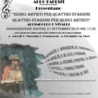 Sedici artisti per quattro stagioni, quattro stagioni per sedici artisti, Arcimboldo e Vivaldi. La mostra a San Basilio.