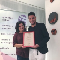 Antonio Zeno ha ricevuto dalla redazione del quotidiano web Il Mediano il premio eccellenza 2018 