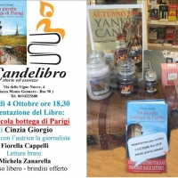 La presentazione de “La piccola bottega di Parigi” alla libreria “”Il Candelibro Storie ed Essenze”