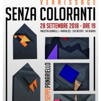 “SENZACOLORANTI” di Giuseppe Panariello, vernissage il venerdi 28 settembre 2018 alle ore 19