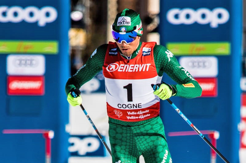 Francesco De Fabiani sul podio a Cogne