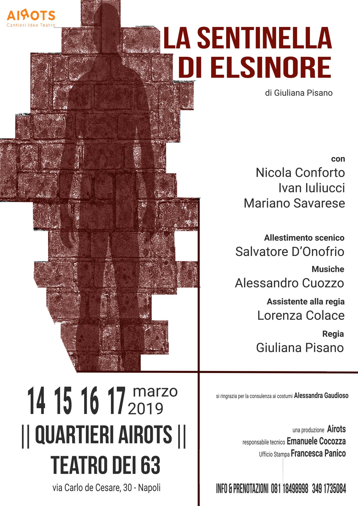 Al Teatro dei 63 continua la rassegna Allegati con La Sentinella di Elsinore