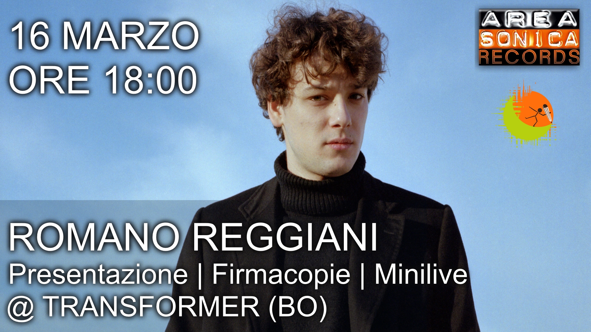 Sabato 16 marzo Romano Reggiani incontra i fan: presentazione e firmacopie al Transformer di Bologna.