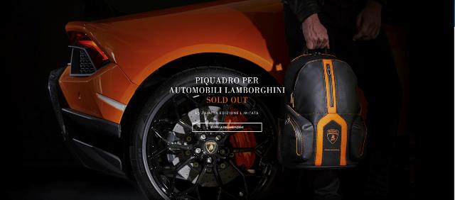 Piquadro e Lamborghini: sold out dopo neanche tre ore di flash sale per aggiudicarsi lo zaino Bagmotic Special Edition Automobili Lamborghini