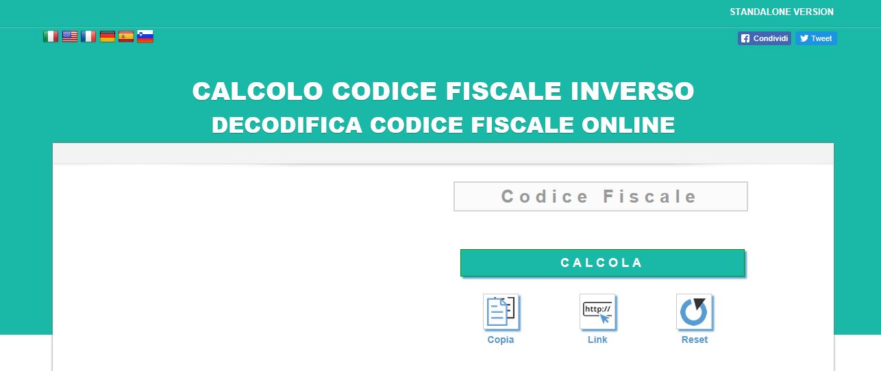 A cosa serve il codice fiscale inverso