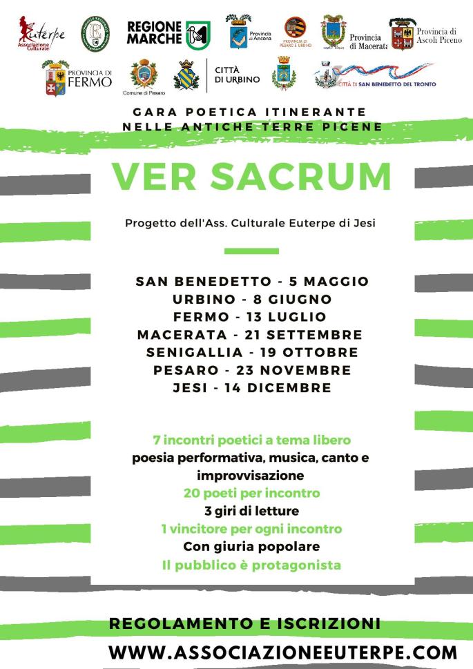 Ver Sacrum, la gara poetica itinerante nelle antiche terre picene parte da San Benedetto del Tronto il 5 maggio